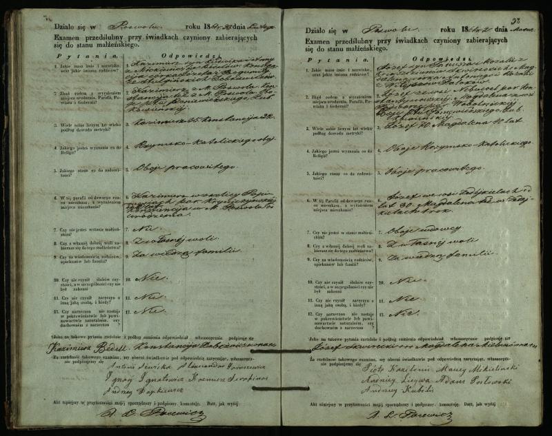 Pasvalio Romos katalikų parapijos bažnyčios 1859–1867 metų priešjungtuvinės apklausos knyga