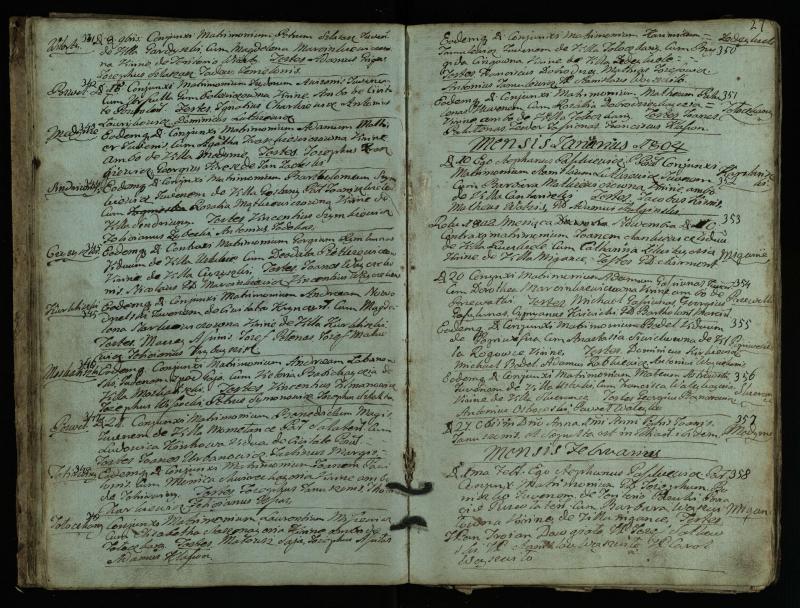 Pasvalio Romos katalikų parapijos bažnyčios 1793–1824 metų jungtuvių metrikų knyga