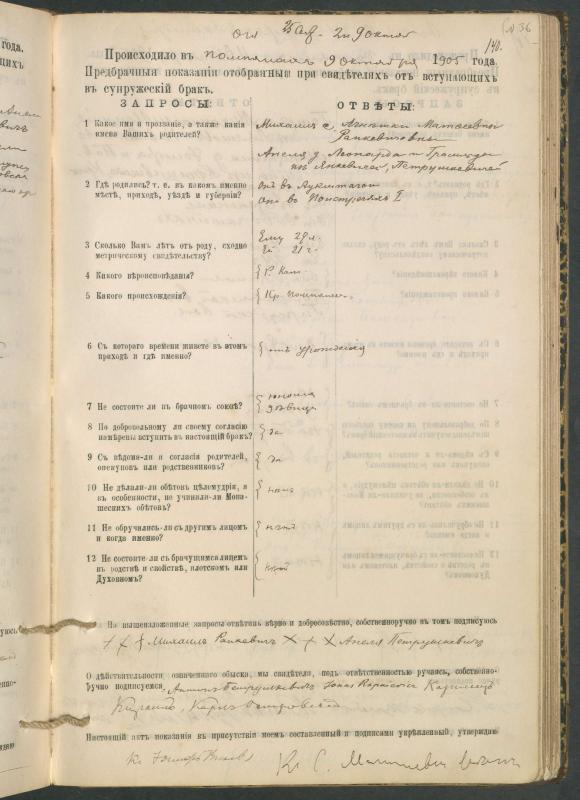 Pumpėnų Romos katalikų parapijos bažnyčios 1900–1910 metų priešjungtuvinės apklausos knyga