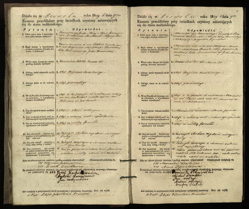 Pasvalio Romos katalikų parapijos bažnyčios 1849–1859 metų priešjungtuvinės apklausos knyga