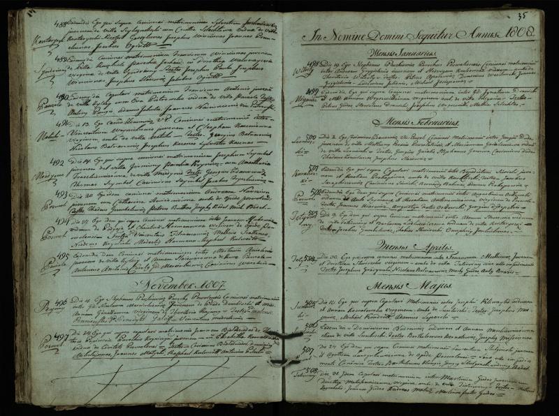 Pasvalio Romos katalikų parapijos bažnyčios 1793–1824 metų jungtuvių metrikų knyga
