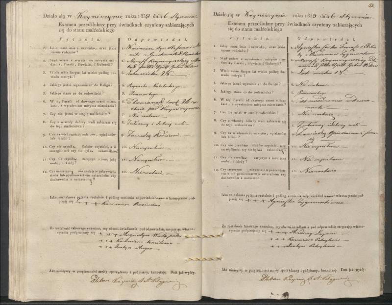 Krinčino Romos katalikų parapijos bažnyčios 1837–1839 metų priešjungtuvinės apklausos knyga