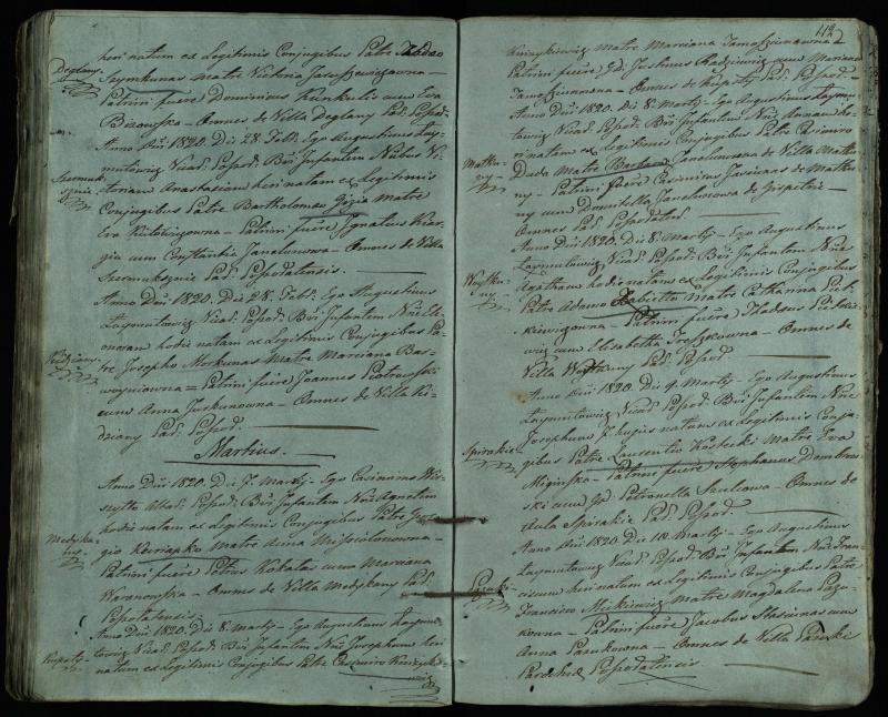 Pušaloto Romos katalikų parapijos bažnyčios 1814–1822 metų krikšto metrikų knyga