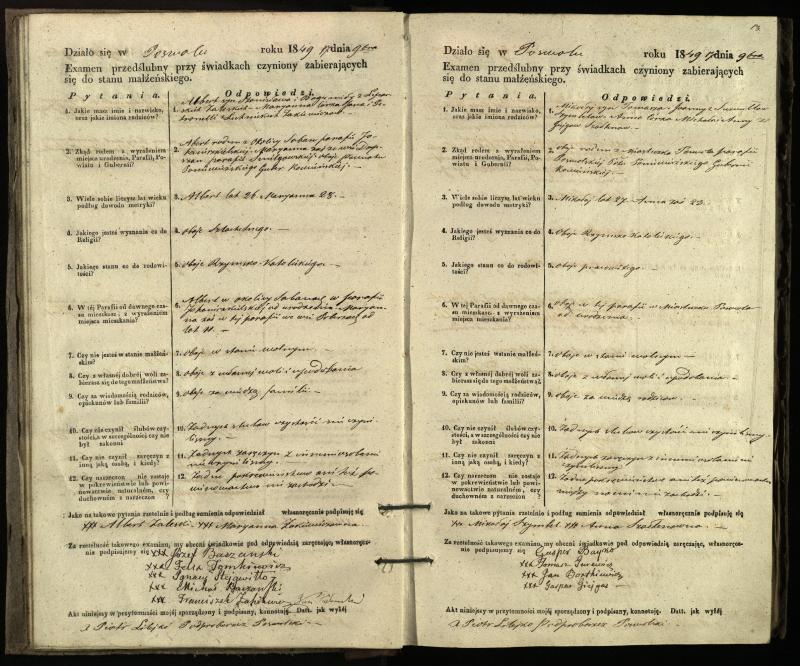 Pasvalio Romos katalikų parapijos bažnyčios 1849–1859 metų priešjungtuvinės apklausos knyga