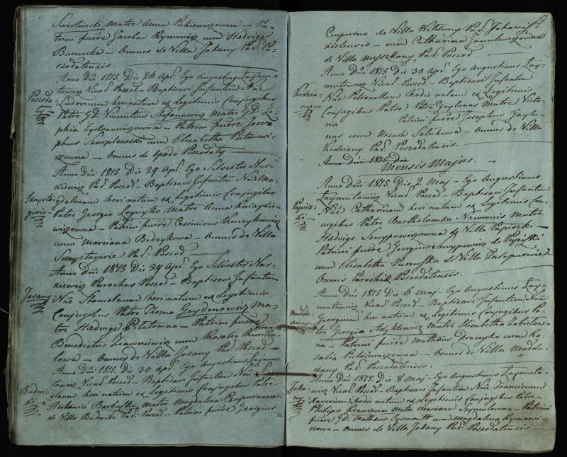 Pušaloto Romos katalikų parapijos bažnyčios 1814–1822 metų krikšto metrikų knyga