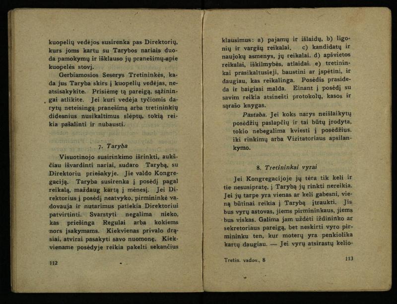 Naujas vadovėlis šv. Pranciškaus tretininkams / sustatė T. Pranciškus Bizauskas O. F. M. – 3-ias papild. ir pager. leid. – Kaunas: [s.n.], 1934. – 200 p.