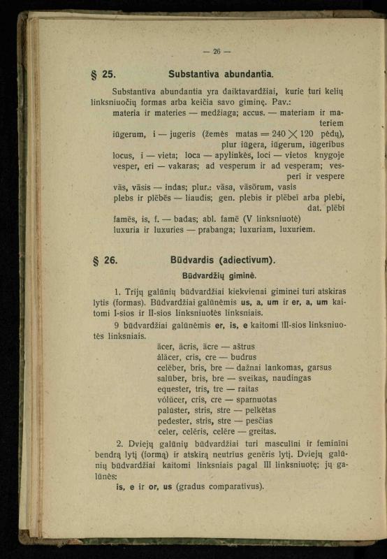 Lotynų kalbos etimologija ir pirmieji sintaksės dalykai: vidurinėms mokykloms vadovėlis (3-sios ir 4-sios kl. kursas) / K. Kliuksinas. – Kaunas: kooperacijos sąjungos „Spaudos fondo“ leidinys, 1932. – 131, [4] p.