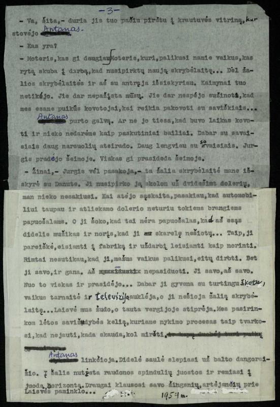 Rašytojo, savaitraščio „Tėviškės Žiburiai“ redaktoriaus Česlovo Senkevičiaus novelė „Žalia skrybėlaitė“, spausdinta knygoje „Trys iki šimto“