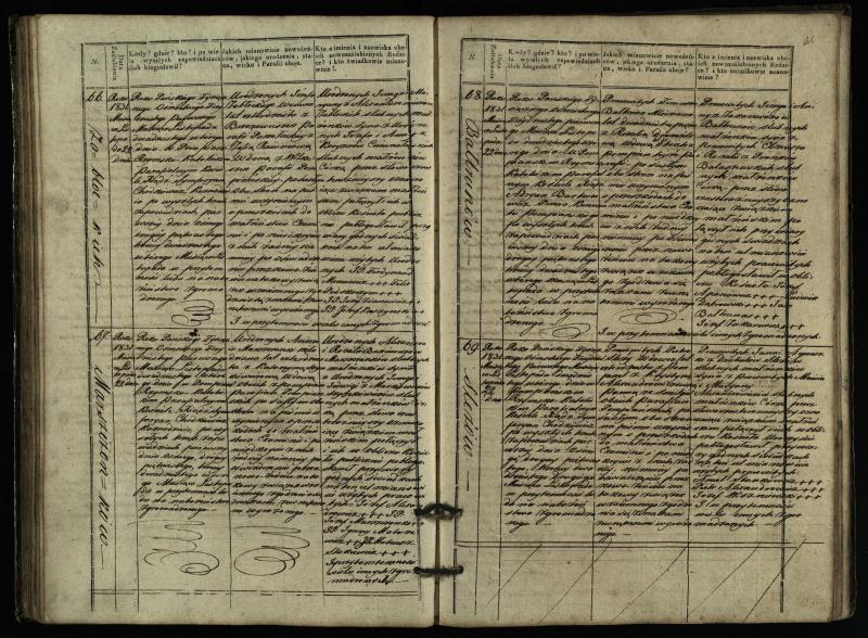Pumpėnų Romos katalikų parapijos bažnyčios 1827–1836 metų jungtuvių metrikų knyga