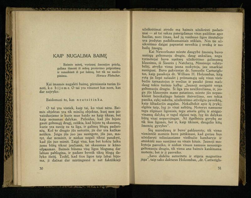 Minties galybė / Orison Swett Marden. – Kaunas: Fakelo leidinys, 1937. – 149, [2] p.