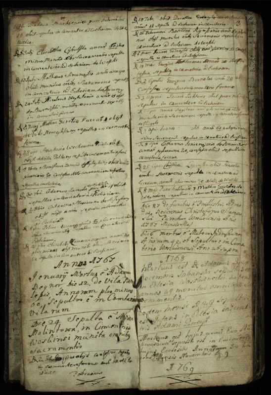 Vaškų (Konstantinavo) Romos katalikų parapijos bažnyčios 1763–1804 metų mirties metrikų knyga