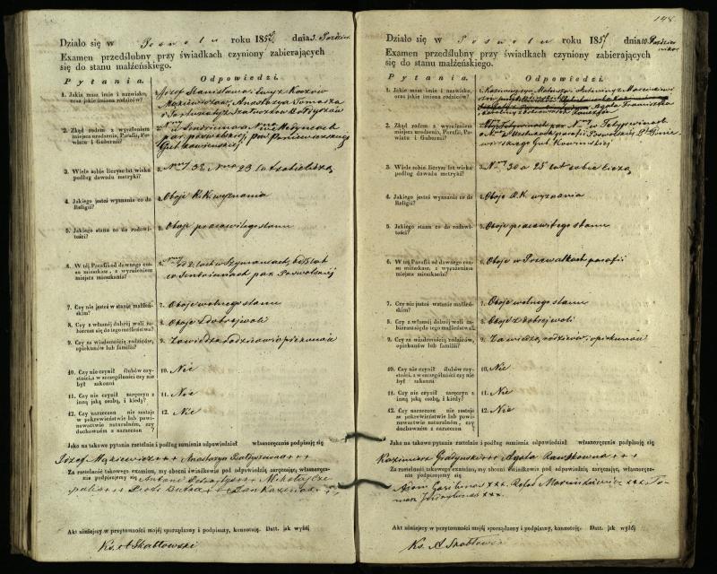 Pasvalio Romos katalikų parapijos bažnyčios 1849–1859 metų priešjungtuvinės apklausos knyga