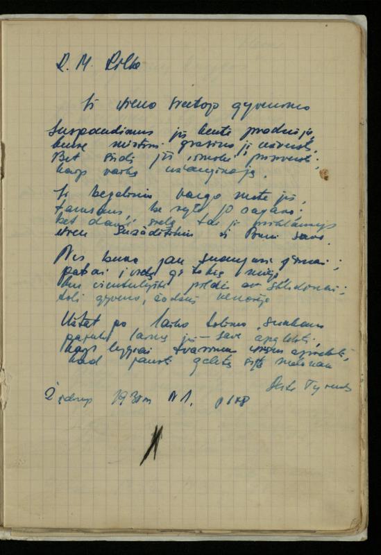 Žurnalisto, literato, vertėjo Kazimiero Pūro „Išrašai poezijos posmų iš tarpukario metų spaudos ir knygų“