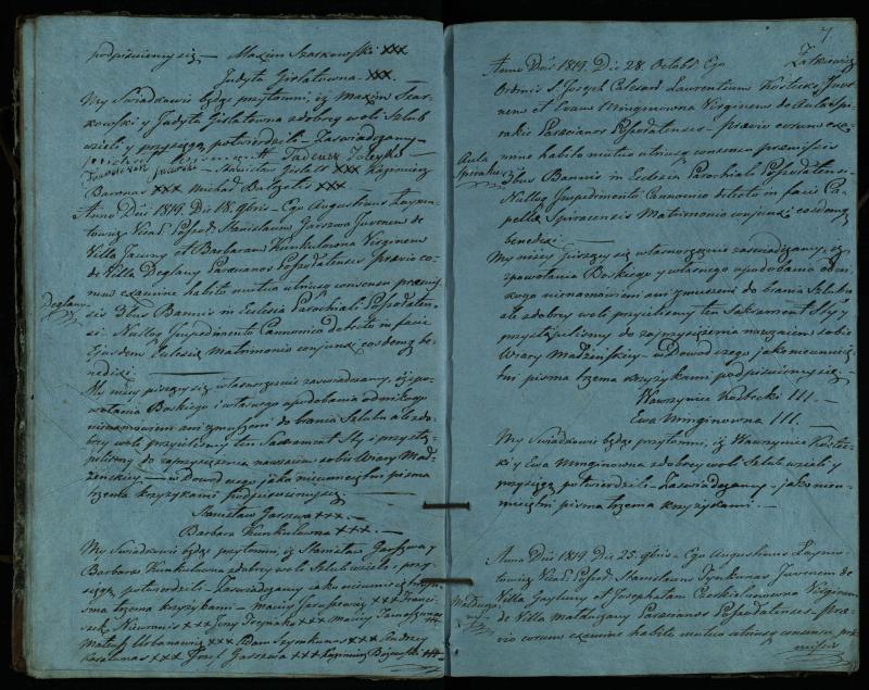 Pušaloto Romos katalikų parapijos bažnyčios 1819–1827 metų jungtuvių metrikų knyga