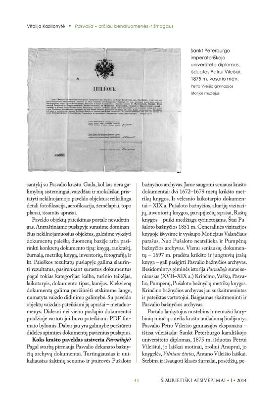 Šiaurietiški atsivėrimai : Pasvalio krašto istorijos ir kultūros žurnalas 2014, nr. 1 (36)