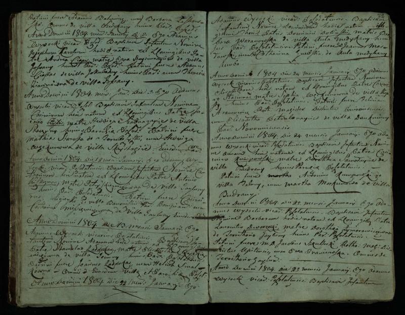 Pušaloto Romos katalikų parapijos bažnyčios 1802–1814 metų krikšto metrikų knyga