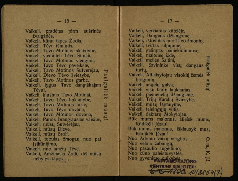 Švento Pranciškaus Asyžiečio juostelės brolija / sustatė T. Pranciškus Bizauskas O. F. M. – Kaunas: [s.n.], 1931. – 23 p.