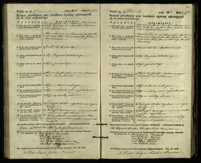 Pasvalio Romos katalikų parapijos bažnyčios 1849–1859 metų priešjungtuvinės apklausos knyga