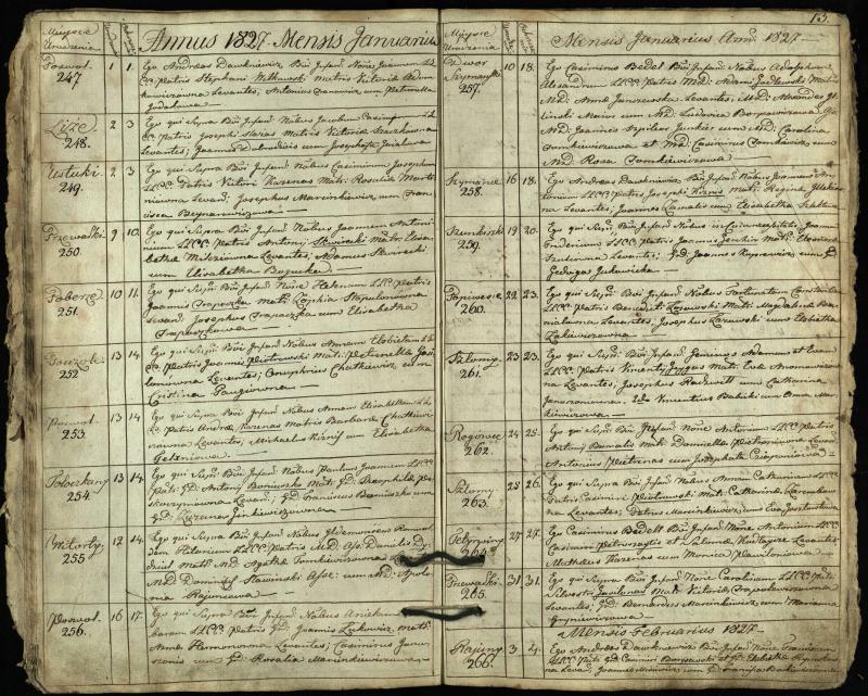 Pasvalio Romos katalikų parapijos bažnyčios 1825–1827 metų krikšto metrikų knyga