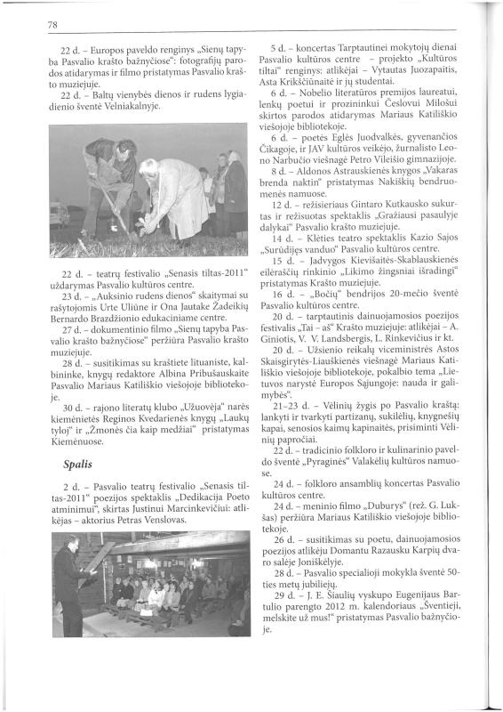 Šiaurietiški atsivėrimai : Pasvalio krašto istorijos ir kultūros žurnalas 2011, nr. 2 (31)