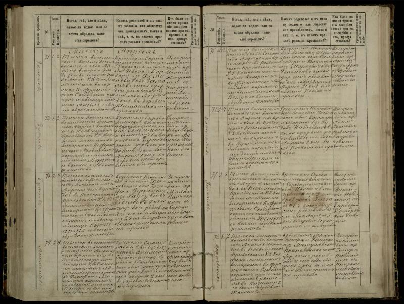 Pasvalio Romos katalikų parapijos bažnyčios 1881–1889 metų krikšto metrikų knyga