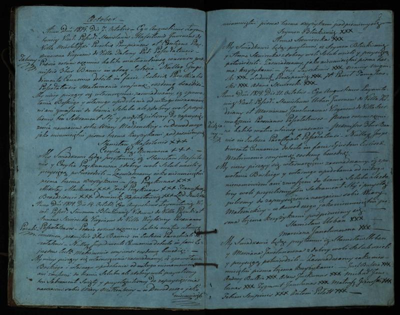 Pušaloto Romos katalikų parapijos bažnyčios 1819–1827 metų jungtuvių metrikų knyga