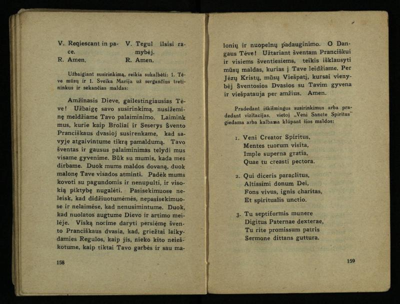 Naujas vadovėlis šv. Pranciškaus tretininkams / sustatė T. Pranciškus Bizauskas O. F. M. – 3-ias papild. ir pager. leid. – Kaunas: [s.n.], 1934. – 200 p.