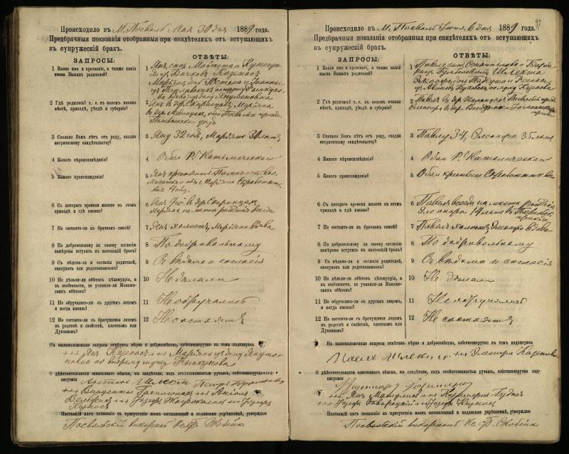 Pasvalio Romos katalikų parapijos bažnyčios 1885–1894 metų priešjungtuvinės apklausos knyga