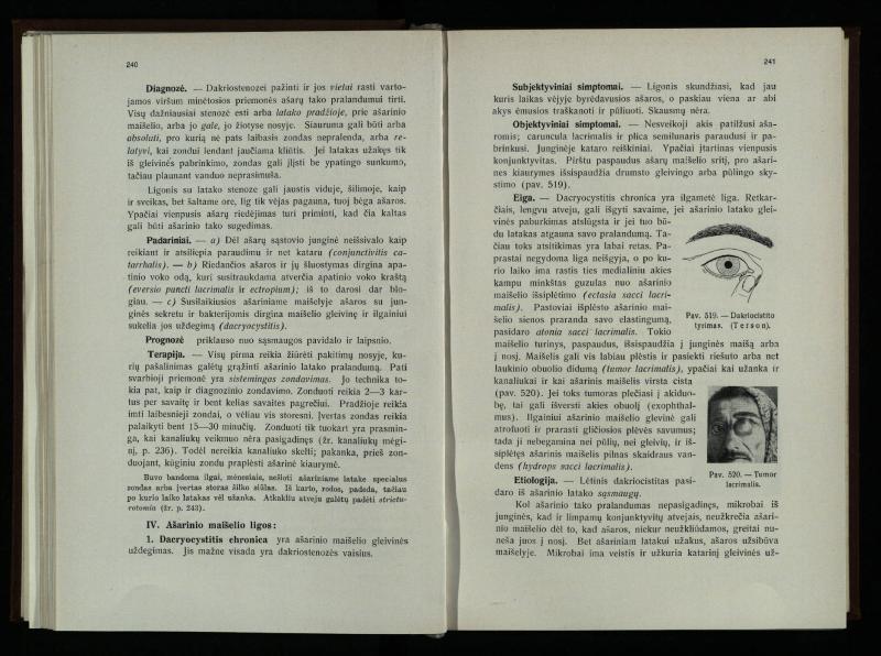Akių ligų vadovas / Petras Avižonis. – Kaunas: Medicinos fakultetao leidinys, 1940. – VIII, 841, [2] p., 18 iliustr. lap.