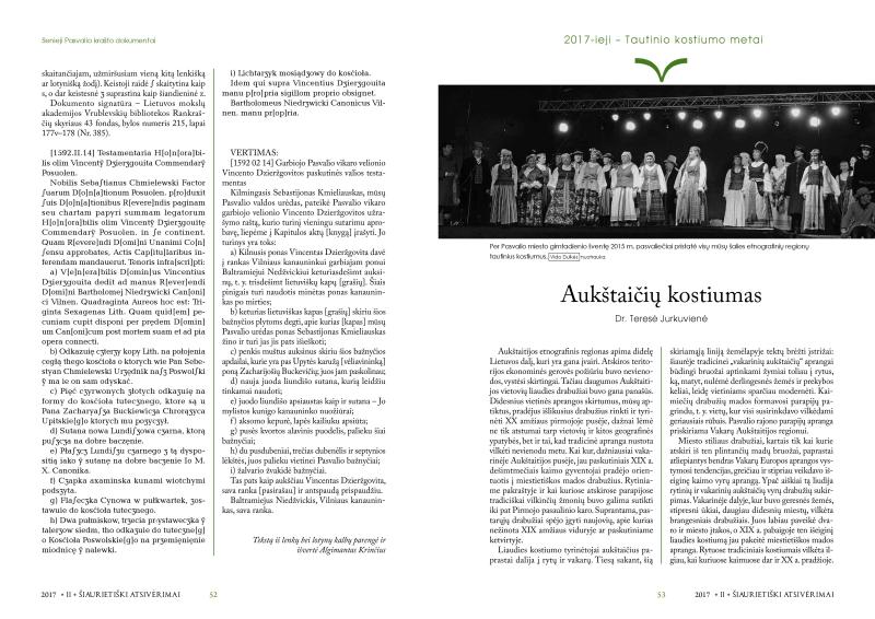Šiaurietiški atsivėrimai : Pasvalio krašto istorijos ir kultūros žurnalas 2017, nr. 2 (43)