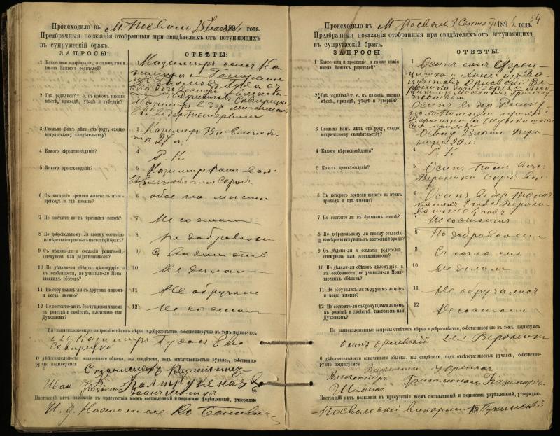 Pasvalio Romos katalikų parapijos bažnyčios 1894–1903 metų priešjungtuvinės apklausos knyga