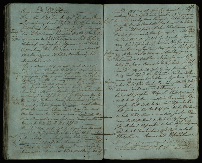 Pušaloto Romos katalikų parapijos bažnyčios 1814–1822 metų krikšto metrikų knyga