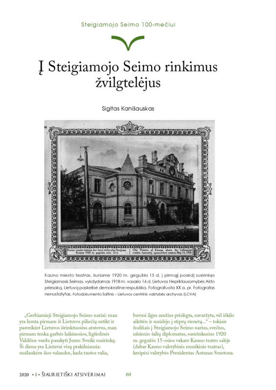 Šiaurietiški atsivėrimai : Pasvalio krašto istorijos ir kultūros žurnalas 2020, nr. 1 (48)