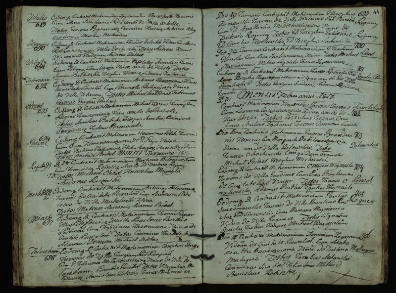 Pasvalio Romos katalikų parapijos bažnyčios 1793–1824 metų jungtuvių metrikų knyga