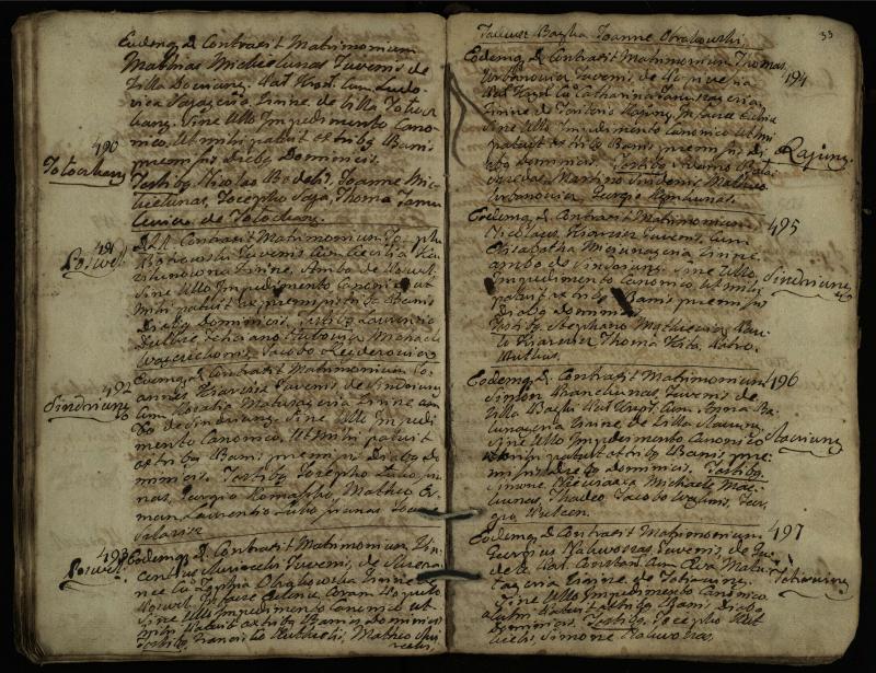 Pasvalio Romos katalikų parapijos bažnyčios 1776–1793 metų jungtuvių metrikų knyga
