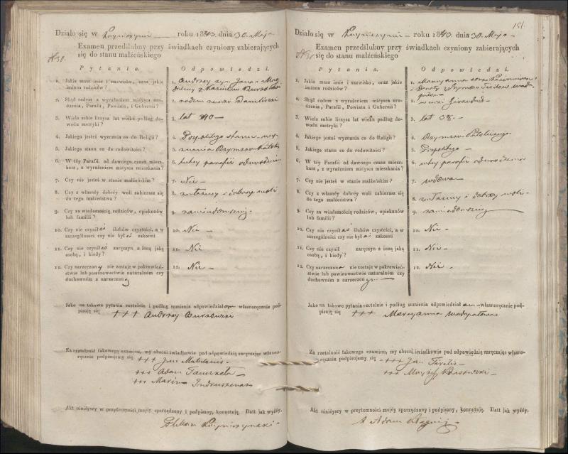 Krinčino Romos katalikų parapijos bažnyčios 1840–1844 metų priešjungtuvinės apklausos knyga