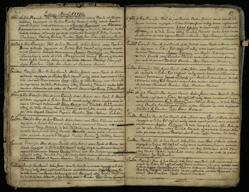 Vaškų (Konstantinavo) Romos katalikų parapijos bažnyčios 1766–1804 metų jungtuvių metrikų knyga