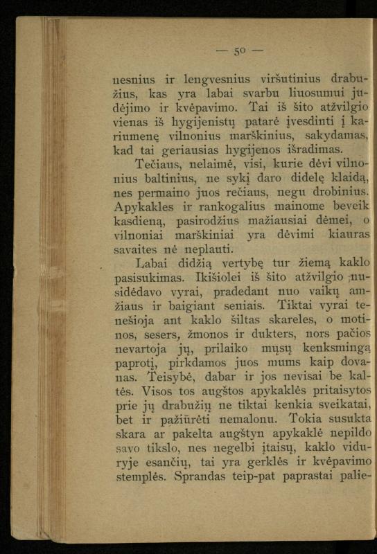 Kaip užsilaikyti pavasarį, vasarą, rudenį ir žiemą / [Otto Gotthilf Traenhart]; pagal d-rą med. L. Volbergą sutaisė d-ras A. Vileišis. – [Vilnius]: [„Vilniaus žinių“ red.], 1906 (Vilnius: „Vilniaus žinių“ sp.). – 91, [1] p.