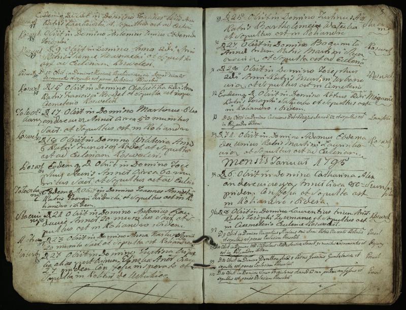 Pasvalio Romos katalikų parapijos bažnyčios 1794–1819 metų mirties metrikų knyga