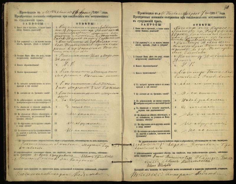 Pasvalio Romos katalikų parapijos bažnyčios 1894–1903 metų priešjungtuvinės apklausos knyga