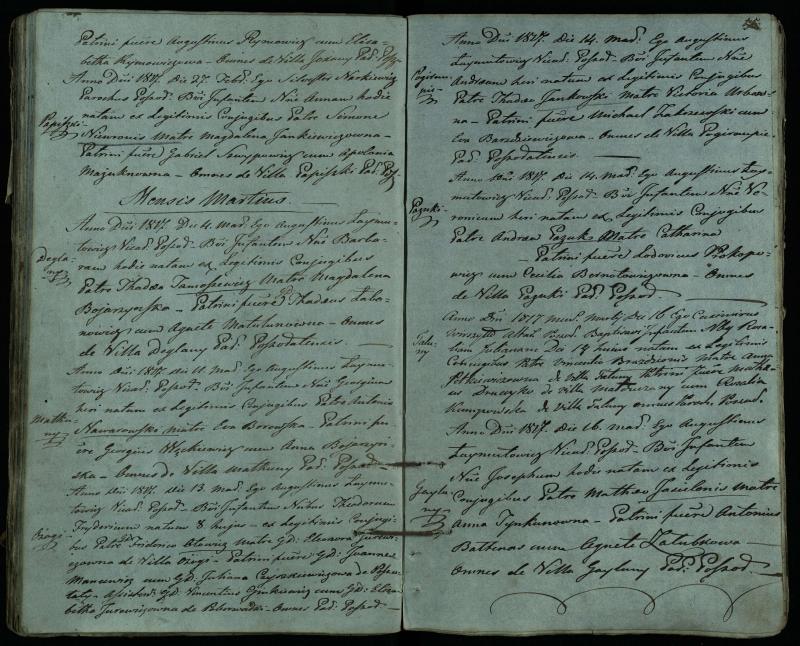 Pušaloto Romos katalikų parapijos bažnyčios 1814–1822 metų krikšto metrikų knyga