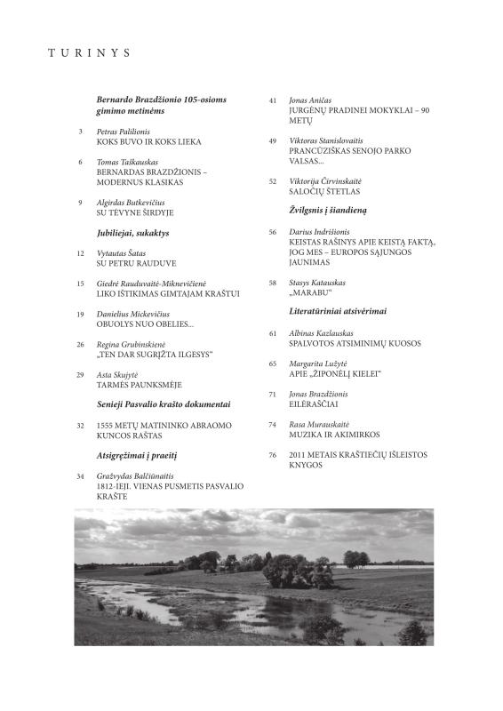 Šiaurietiški atsivėrimai : Pasvalio krašto istorijos ir kultūros žurnalas 2012, nr. 1 (32)