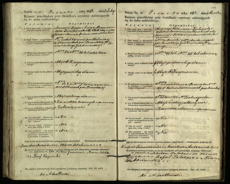 Pasvalio Romos katalikų parapijos bažnyčios 1849–1859 metų priešjungtuvinės apklausos knyga