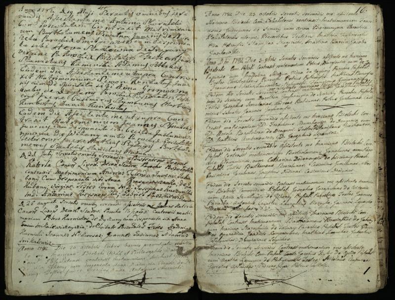 Pušaloto Romos katalikų parapijos bažnyčios 1772–1784 metų jungtuvių metrikų knyga