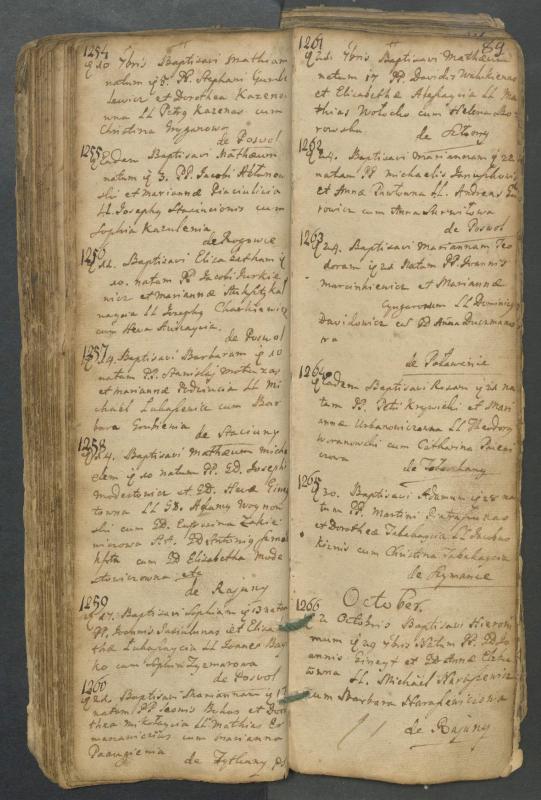 Pasvalio Romos katalikų parapijos bažnyčios 1749–1772 metų krikšto metrikų knyga