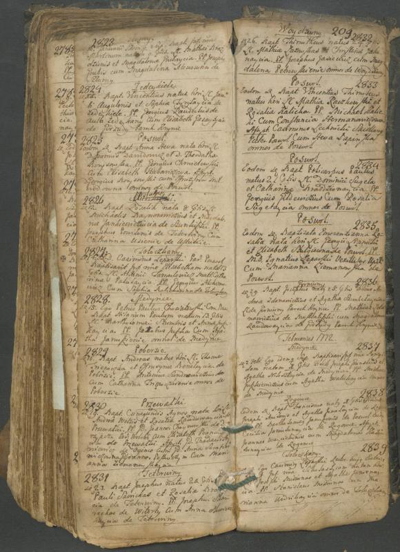 Pasvalio Romos katalikų parapijos bažnyčios 1749–1772 metų krikšto metrikų knyga