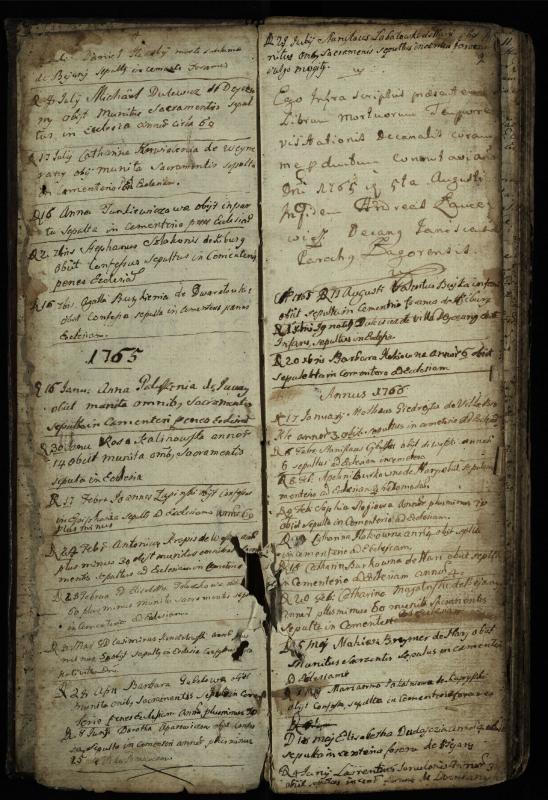 Vaškų (Konstantinavo) Romos katalikų parapijos bažnyčios 1763–1804 metų mirties metrikų knyga