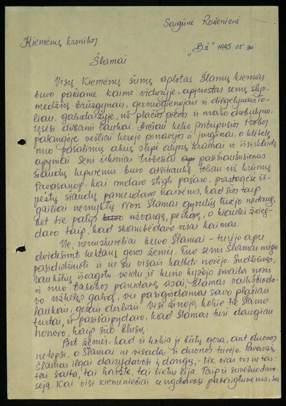 Apie mane ir aš apie kitus: straipsniai, žinutės, informacijos, pastabos spaudos puslapiuose. Nuo 1990 m.  / Rožėnienė, Saigūnė. – Biržai