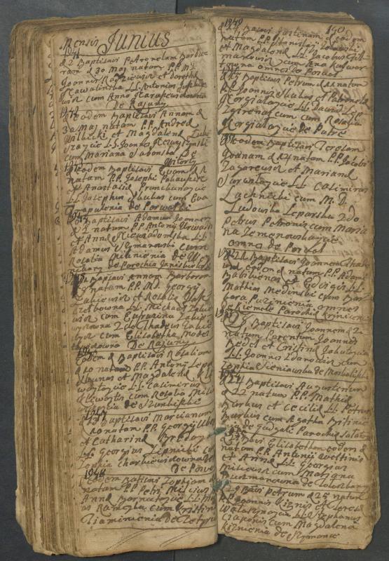 Pasvalio Romos katalikų parapijos bažnyčios 1749–1772 metų krikšto metrikų knyga