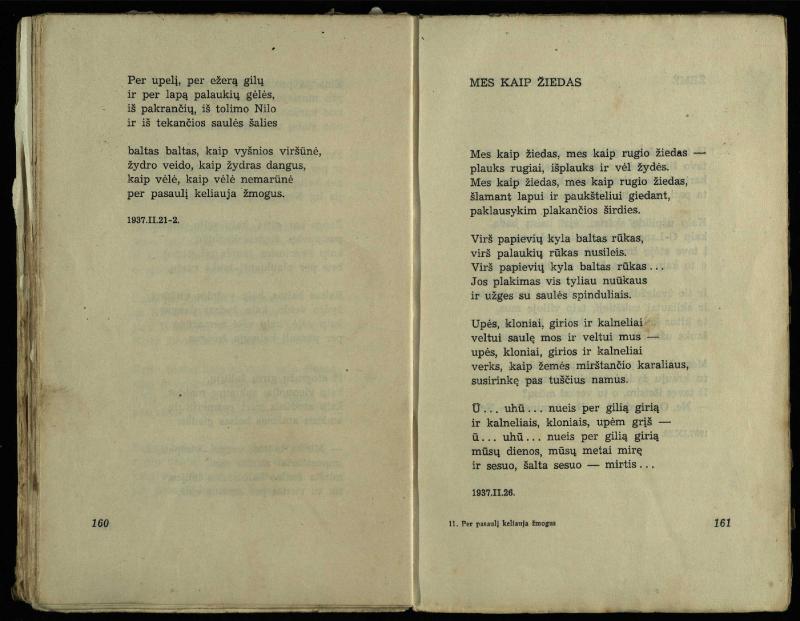 Per pasaulį keliauja žmogus : rinktinė poezija